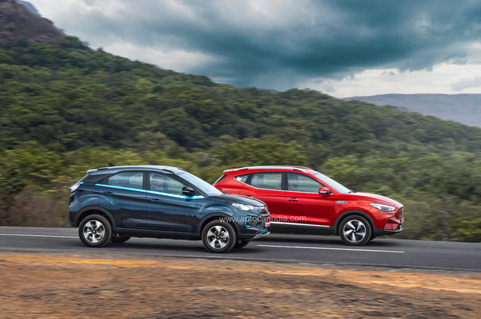 Nexon EV Max vs MG ZS EV facelift comparison